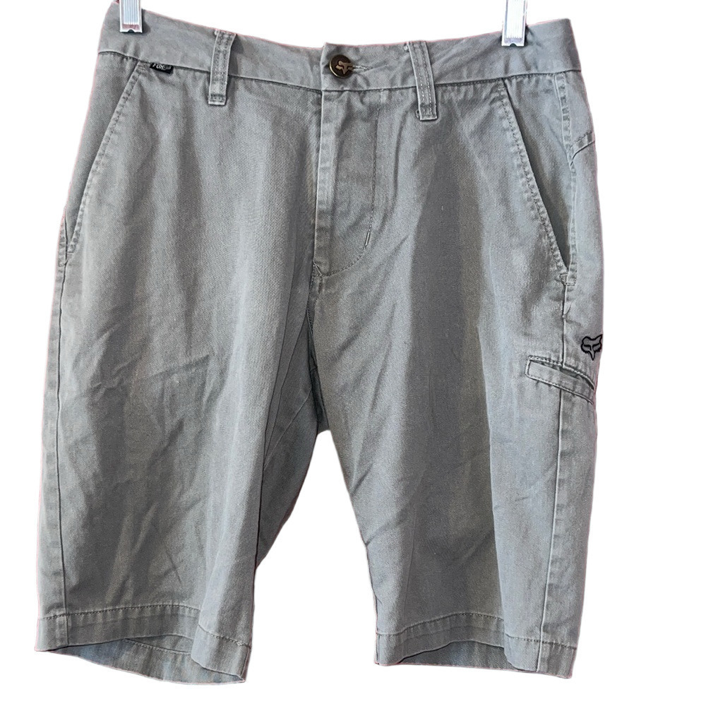 Fox Men's Gray Cargo Shorts 28